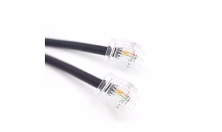 10 Meter RJ11 Telephone To Modem Line Cable (Black) (Pack of 1)