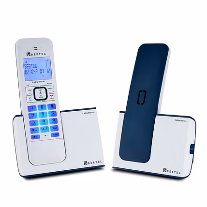 Beetel Newly Launched X75 2.4Ghz Cordless Landline,Dual Mode DTMF/FSK,1 Line 7segment LCD Display&amp; Blue LED Backlit,Illuminated Keypad,2 Way Speaker...-BX75