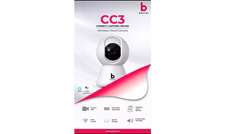 Beetel 3MP Full HD Smart Wi-Fi CCTV Home Security Camera | 360° with Pan Tilt | View & 2-Way Talk | Motion Alert | Night Vision | Smart Tracking | SD Card (Upto 128 GB), Alexa & Google Support | CC3