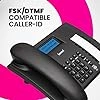 Beetel M90N Caller ID Corded Landline Phone with 16 Digit LCD Display,FSK/DTMF Compatable Caller N ID,8 Direct One Touch &amp; 10 Two Touch Memory,Volume Control for Speaker Phone,Music on Hold (Black)-4