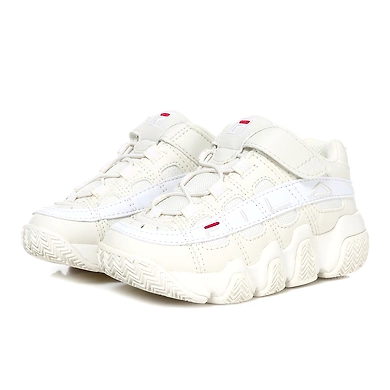 FILA Barricade XT 97 Low KD Off White Kids Velcro Shoes (IN-76551)-Off White-2.5-2