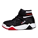 FILA Cage TC KD Black Kids High Tops (IN-90593)-IN-90593-2-5-sm