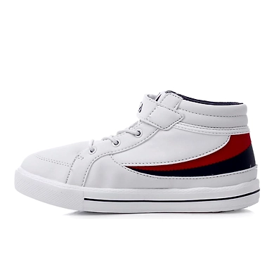 FILA Center Court Mid White Kids Sneakers (IN-76977)-White-3-1