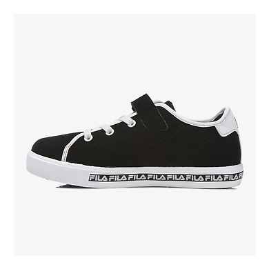 FILA Center Court S KD Black Kids Canvas Shoes (IN-63674)-Black-6-1