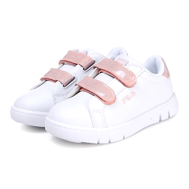 FILA Court Flex VC KD White Kids Velcro Shoes (IN-47721)-White-4-2