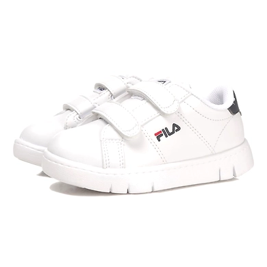FILA Court Flex VC TD White Infant Velcro Shoes (IN-52980)-White-4.5-2