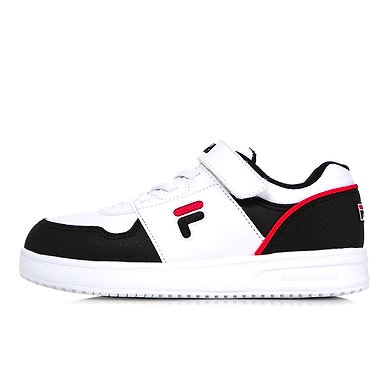 FILA Court Light Kids White Kids Velcro Shoes (IN-93073)-IN-93073-4-5