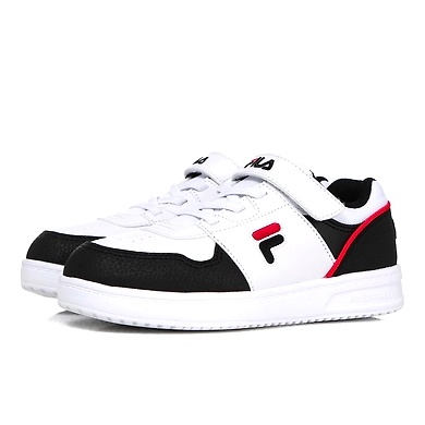 FILA Court Light Kids White Kids Velcro Shoes (IN-93073)-White-4.5-2