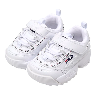 FILA Disruptor 2 Tapey Tape KD White Kids Sneakers (IN-26446)-White-4.5-2
