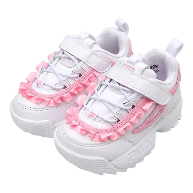 FILA Disruptor 2 TD Frills White Infant Sneakers (IN-70857)-White-6-2