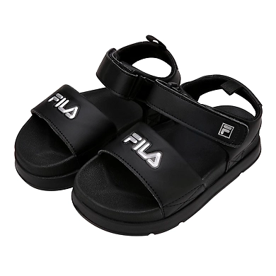 FILA Drifter Jacked Up Black Kids Sandals (IN-16757)-Black-4.5-2