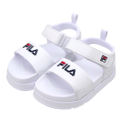 FILA Drifter Jacked Up White Kids Sandals (IN-91917)-White-2.5-2