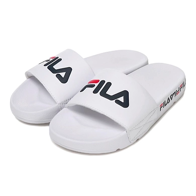 FILA Drifter Tapey Tape KD White Kids Slippers (IN-63851)-IN-63851-4-5