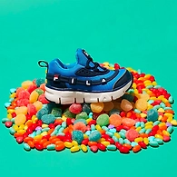 FILA GGUMI Blue Kids Running Shoes (IN-15041)