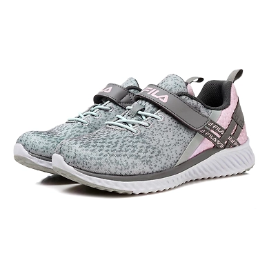 FILA Memory Realm Speed Gray Kids Velcro Shoes (IN-83413)-Grey-6-2