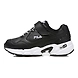 FILA Range KD Black Kids Velcro Shoes (IN-33461)-IN-33461-3-5-sm