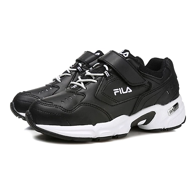 FILA Range KD Black Kids Velcro Shoes (IN-33461)-Black-6-2