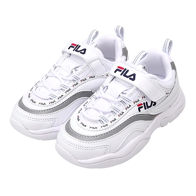 FILA Ray Tapey Tape KD White Kids Sneakers (IN-44857)-White-4-2