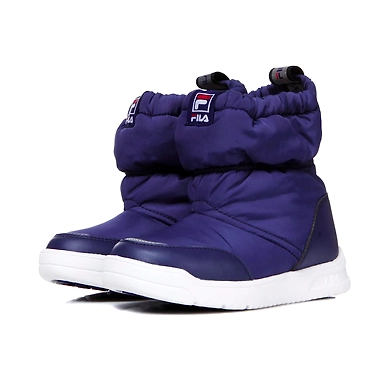 FILA Snow Pudding Slip-On TD Navy Infant Winter Shoes (IN-15613)-Navy-2.5-2