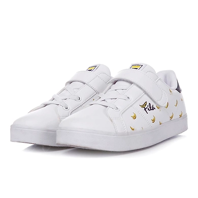 FILA X Chupa Chups Court Deluxe KD White Kids Velcro Shoes (IN-45503)-White-3-2