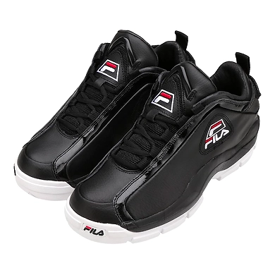 FILA 96 Low Black Mens Basketball Shoes (IN-25728)-10.5-Black-2