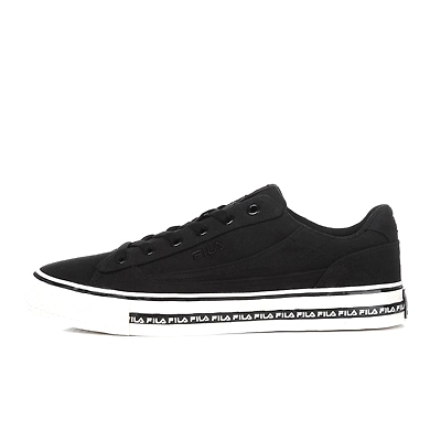 FILA Center Court B Black Mens Canvas Shoes (IN-73595)-6-Black-1