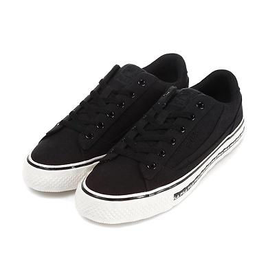 FILA Center Court B Black Mens Canvas Shoes (IN-73595)-IN-73595-9-5