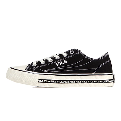 FILA Center Court S Black Mens Canvas Shoes (IN-82330)-IN-82330-10-5