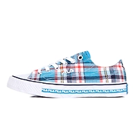 FILA Center Court S Check Blue Mens Canvas Shoes (IN-87197)