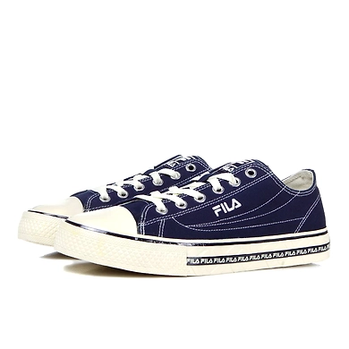 FILA Center Court S Navy Mens Canvas Shoes (IN-67456)-10-Navy-2