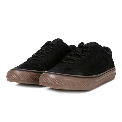 FILA Classic Boarder Black Mens Canvas Shoes (IN-97187)-8.5-Black-2