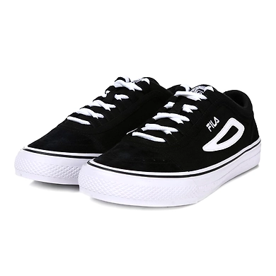 FILA Classic Boarder Point Black Mens Canvas Shoes (IN-48282)-10.5-Black-2