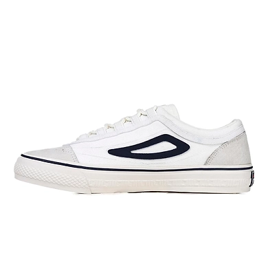 FILA Classic Boarder Point White Mens Canvas Shoes (IN-90602)-5.5-White-1