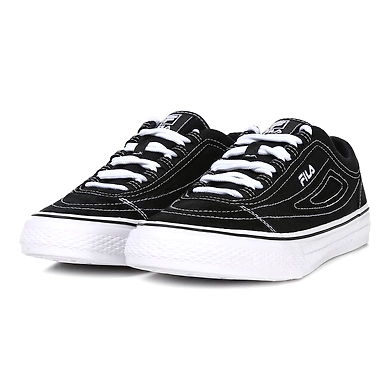 FILA Classic Boarder Stitch Black Mens Canvas Shoes (IN-87646)-5.5-Black-2