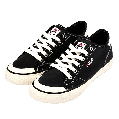 FILA Classic Kicks B Black Womens Canvas Shoes (IN-52511)-6-Black-1