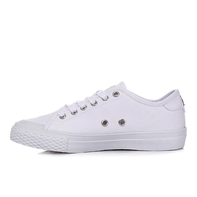 FILA Classic Kicks B White Womens Canvas Shoes (IN-88378)-3.5-White-1