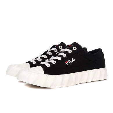 FILA Classic Kicks G Black Womens Canvas Shoes (IN-70561)-4.5-Black-2