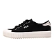 FILA Classic Kicks Trail Black Womens Canvas Shoes (IN-65470)-Black-2.5-1-sm