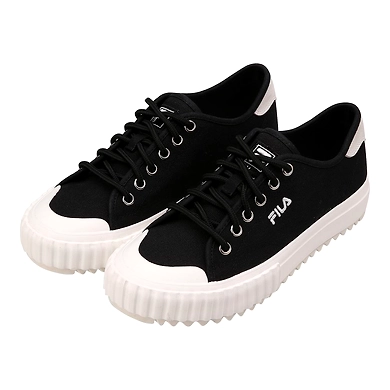 FILA Classic Kicks Trail Black Womens Canvas Shoes (IN-65470)-3-Black-2