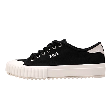 FILA Classic Kicks Trail Black Womens Canvas Shoes (IN-65470)-4.5-Black-1