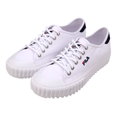 FILA Classic Kicks Trail White Womens Canvas Shoes (IN-28004)-3.5-White-2