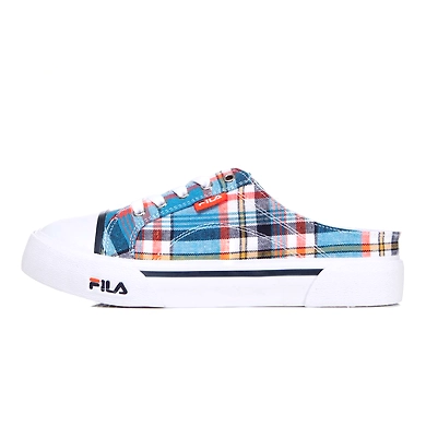 FILA Como Check Blue Womens Mule (IN-60074)-3.5-Blue-1