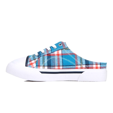 FILA Como Check Blue Womens Mule (IN-60074)-4.5-Blue-2
