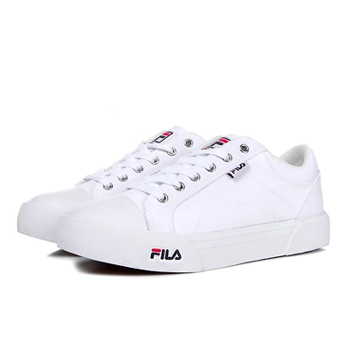 FILA Como White Womens Canvas Shoes (IN-98866)-4-White-2