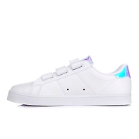 FILA Court Deluxe Prism White Womens Velcro Shoes (IN-14071)-White-2.5