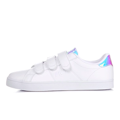 FILA Court Deluxe Prism White Womens Velcro Shoes (IN-14071)-IN-14071-4-5