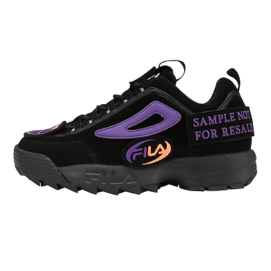 FILA Disruptor 2 Patches Black Womens Sneakers (IN-72712)-IN-72712-4