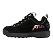 FILA Disruptor 2 Patches Black Womens Sneakers (IN-72712)-5.5-Black-1-sm