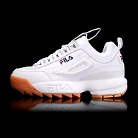 FILA Disruptor 2 White Womens Sneakers (IN-63725)-2.5-White