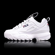 FILA Disruptor 2 White Womens Sneakers (IN-83662)-White-2.5